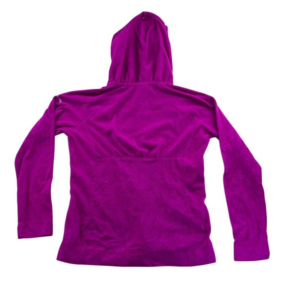 Columbia Womens Fleece Jacket Large Hooded Pink Pullover Outdoors Casual Cozy - Picture 2 of 13